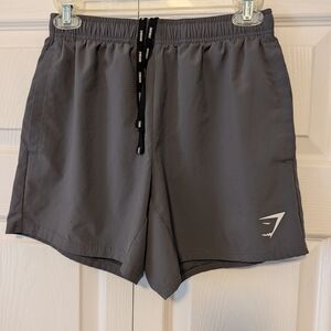 Gymshark Gray Athletic Shorts with Logo